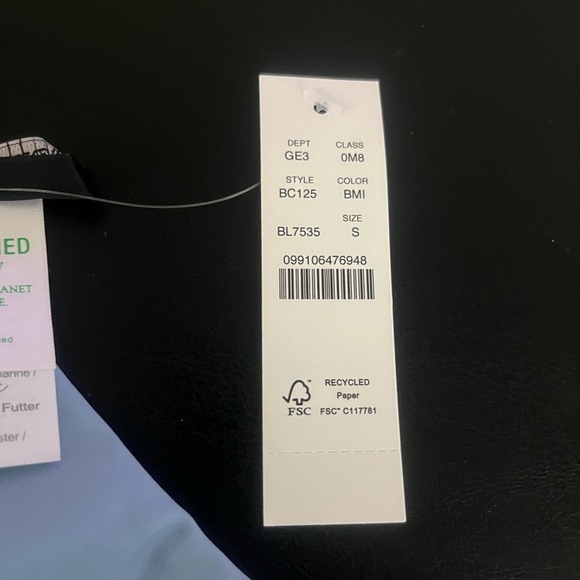 J Crew Baby Blue Cheeky Swim Bottoms S and M NWT - Picture 4 of 5